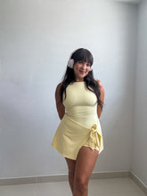 Load image into Gallery viewer, SLEEVELESS WRAP TIE FRONT DRESS (YELLOW)
