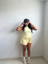 Load image into Gallery viewer, SLEEVELESS WRAP TIE FRONT DRESS (YELLOW)
