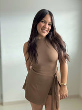 Load image into Gallery viewer, Coffee Tennis Dress With Shorts
